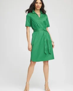 Shirttail Hem Popover Dress
