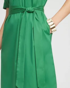 Shirttail Hem Popover Dress