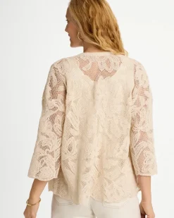 Short Crochet Lace Kimono