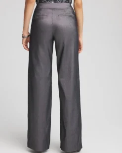 Silver Brigitte Wide Leg Pants