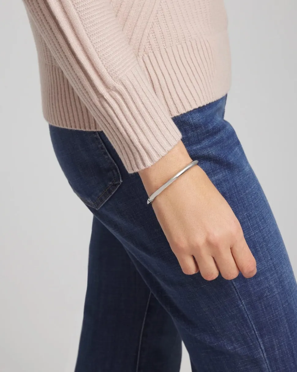 Silver Hinge Bangle