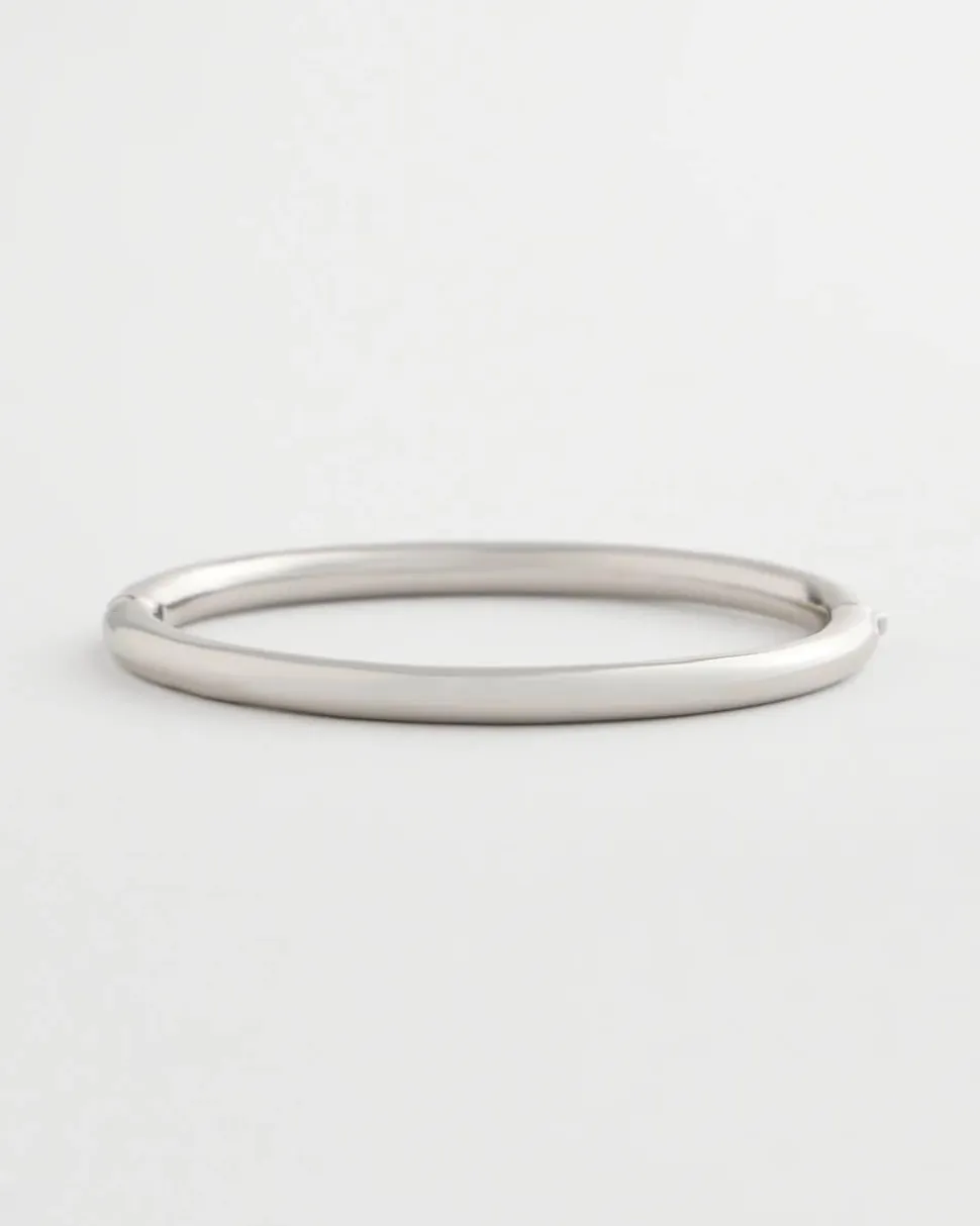 Silver Hinge Bangle