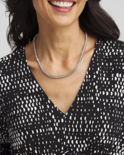 Silver Tennis Necklace
