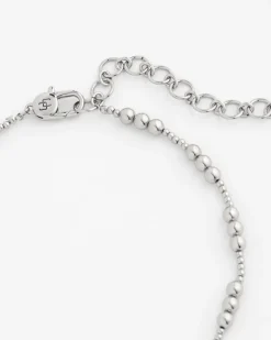 Silvertone Beaded Necklace