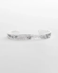 Silvertone Flexible Cuff Bracelet