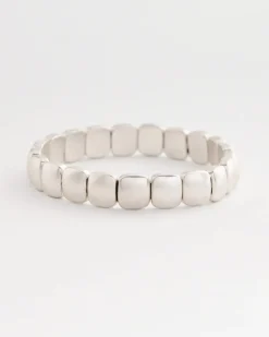 Silvertone Stretch Bracelet