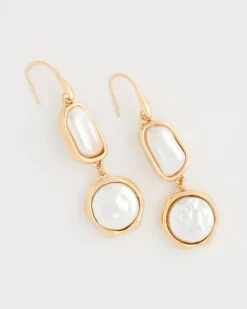 Siren Faux Pearl Drop Earrings