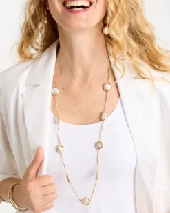 Siren Faux Pearl Long Necklace