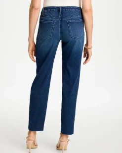 Slim Tapered Ankle Knit Denim