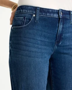 Slim Tapered Ankle Knit Denim