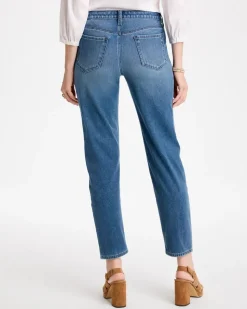 Slim Tapered Ankle Knit Denim