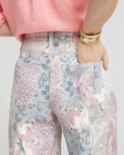 So Slimming® High-Rise Floral Patchwork Jeans