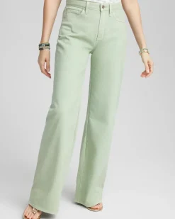 So Slimming® High Rise Wide Leg Jeans