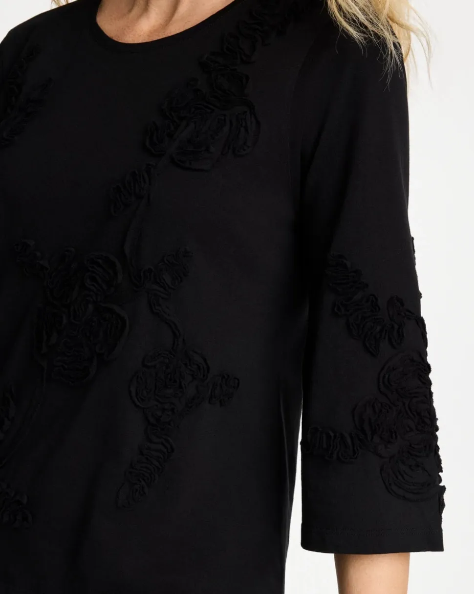 Soutache Elbow Sleeve Tee