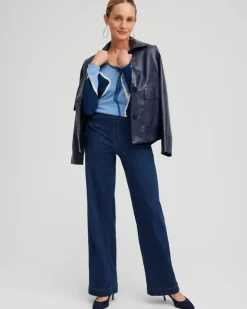 Spun Rayon Intarsia V-neck Pullover