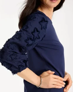 Star Cutout 3/4 Sleeved Tee
