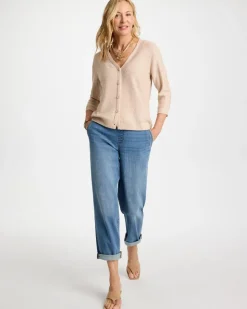 Stitchy Sequin V-Neck Cardigan