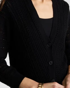 Stitchy V-Neck Cardigan