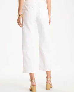 Straight Crop White Trouser Jeans
