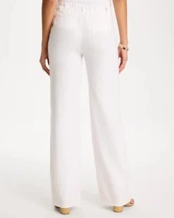 Straight-Leg Linen Pants