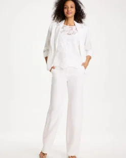 Straight-Leg Linen Pants