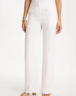 Straight-Leg Linen Pants