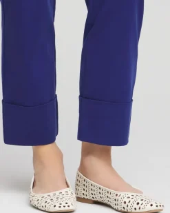 Stretch Sateen Cropped Pants