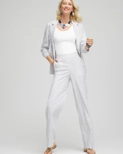 Striped Relaxed Linen Pants