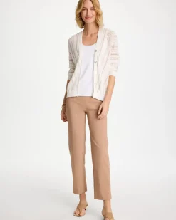 Striped Stitchy Cardigan