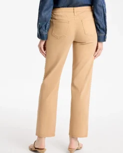Studded Girlfriend Straight Ankle Jeans