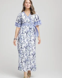 Surplice Matte Satin Maxi Dress