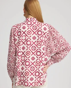 Tencel Blend Dolman-Sleeved Shirt
