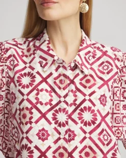 Tencel Blend Dolman-Sleeved Shirt