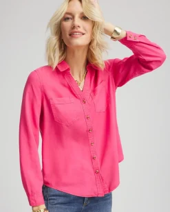 Tencel™ Denim Button-front Shirt
