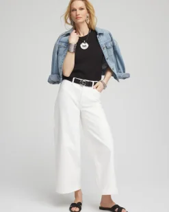 Textured Cap Sleeve Tee
