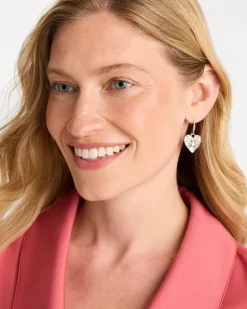 Textured Heart Earrings