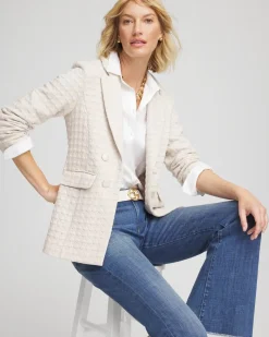 Textured Knit Blazer