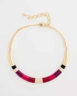 Thread Wrapped Collar Necklace