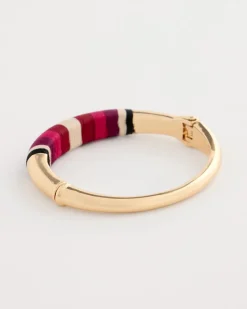 Thread Wrapped Hinge Cuff Bracelet