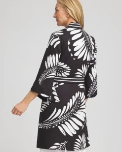 Tie-Front Long Kimono