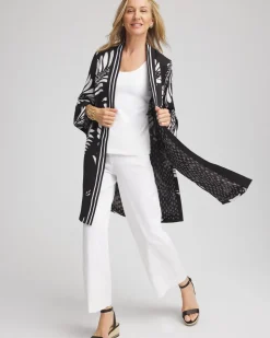 Tie-Front Long Kimono