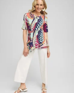 Touch of Cool™ Abstract Draped Tunic