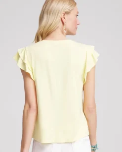 Touch of Cool™ Flutter Sleeve Tee