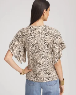 Touch of Cool™ Handkerchief-Sleeve V-Neck Tee