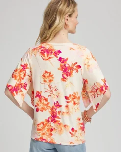 Touch of Cool™ Handkerchief-Sleeve V-Neck Tee
