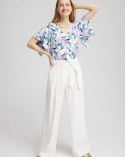 Touch of Cool™ Lily Handkerchief-Sleeve V-Neck Tee