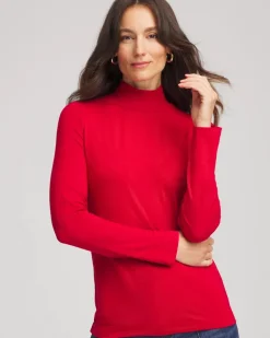 Touch of Cool™ Mockneck Layering Tee