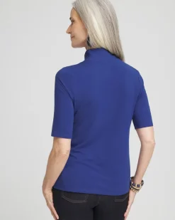Touch of Cool™ Mock Neck Short Sleeve Tee
