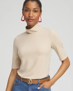 Touch of Cool™ Mock Neck Short Sleeve Tee