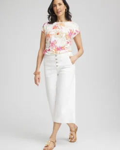 Touch of Cool™ Tropical Floral Dolman Tee